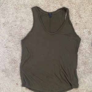 J Crew olive tank top